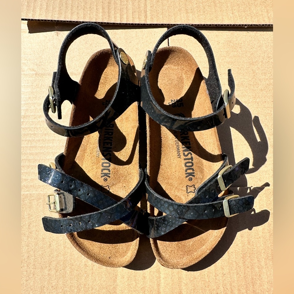Kumba Birko-Flor Black/Navy, Brand new Birkenstocks. Never worn. Sz 35 - Picture 1 of 7
